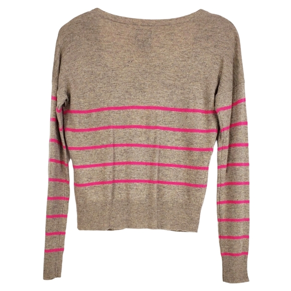 NWT American eagle outfitters wool rabbit hair striped longsleeve cardigan small - Picture 7 of 11